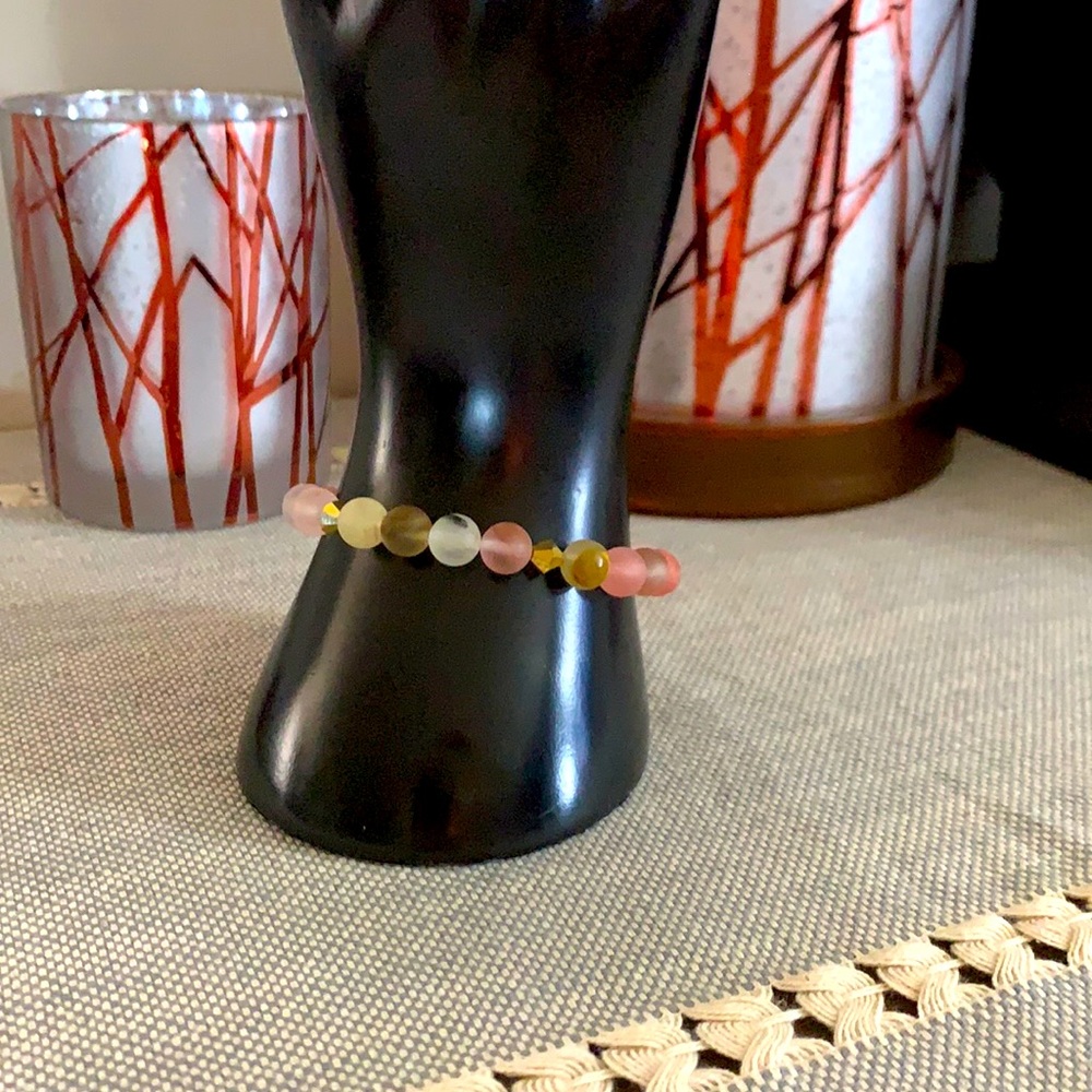 Cherry Quartz Stretch Bracelet